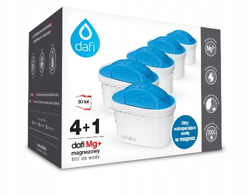 ZESTAW WKŁADÓW Z MAGNEZ Dafi Unimax 5szt MG BRITA