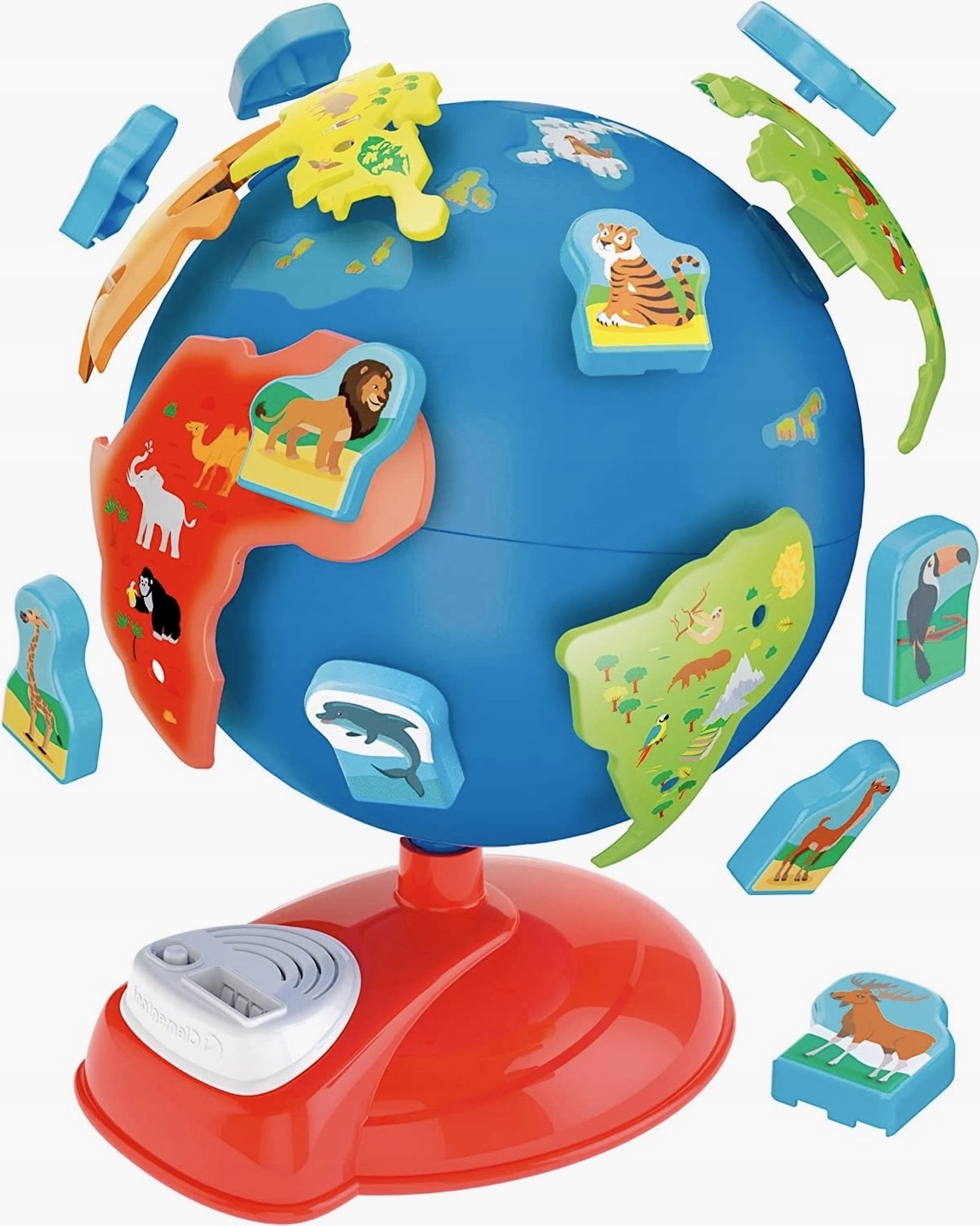 INTERAKTYWNY GLOBUS PRZEDSZKOLAKA MÓWIĄCY OBROTOWY DO ZŁOŻENIA ZOOLOGICZNY