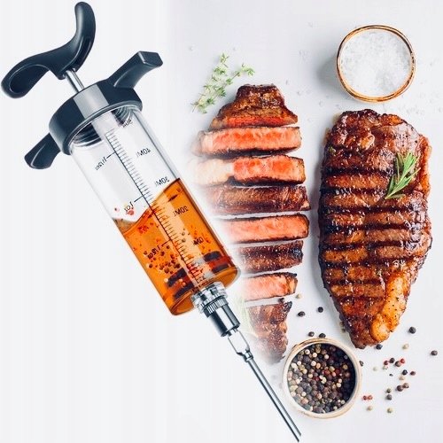 STRZYKAWKA NASTRZYKIWARKA DO MIĘSA SZPRYCA WĘDLIN SZYNKI MIĘS ZESTAW
