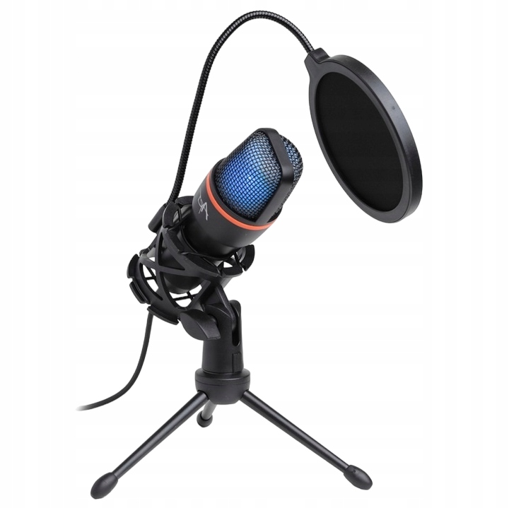 MIKROFON DO KOMPUTERA PC POJEMNOŚCIOWY USB LED RGB