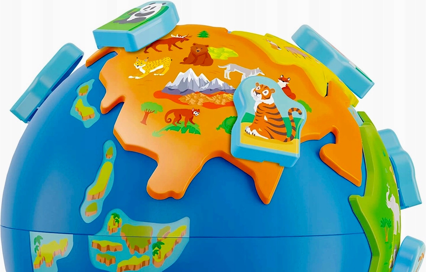 INTERAKTYWNY GLOBUS PRZEDSZKOLAKA MÓWIĄCY OBROTOWY DO ZŁOŻENIA ZOOLOGICZNY
