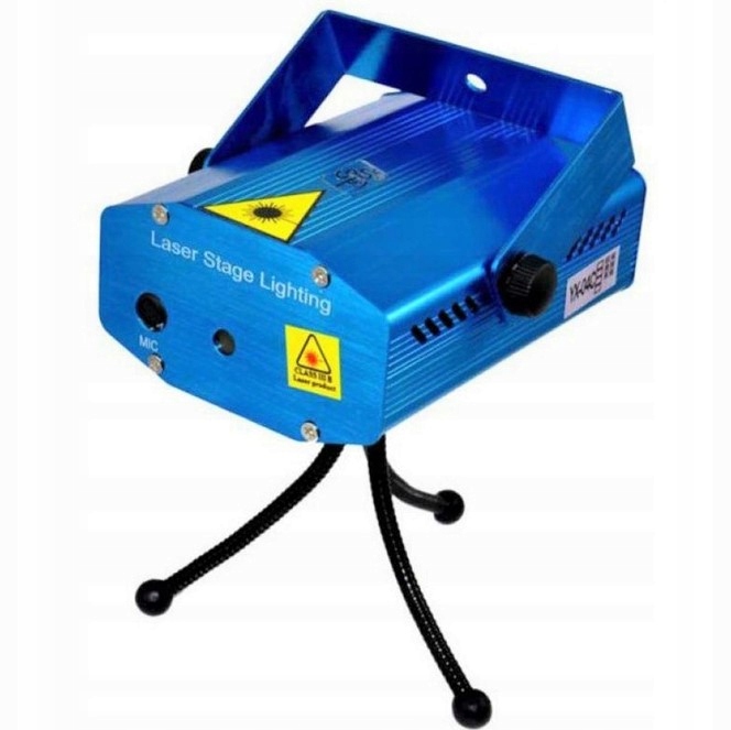 PROJEKTOR LASEROWY 3D LASER DISCO CZUJNIK DŹWIĘKU