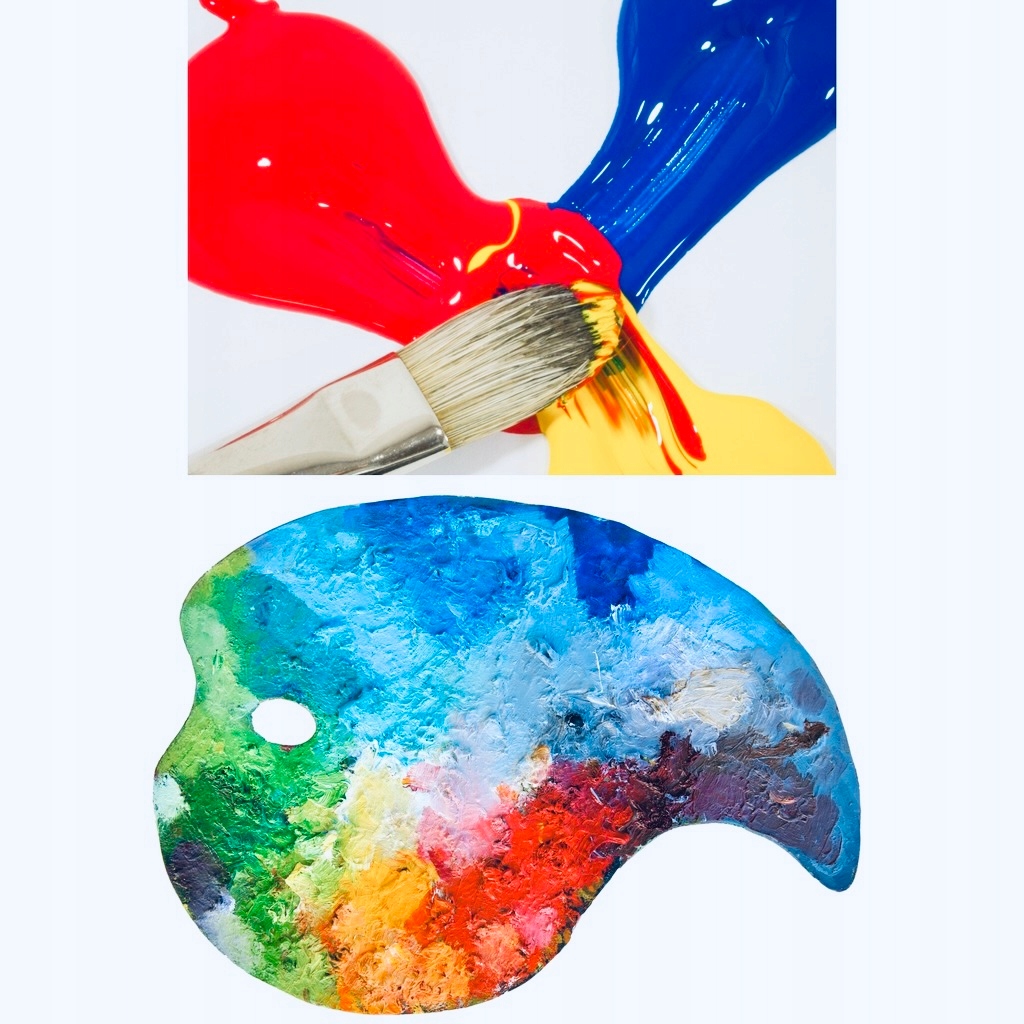 FARBY AKRYLOWE 600 ml ZESTAW FARB AKRYLOWYCH PODSTAWOWE KOLORY KRYCIE