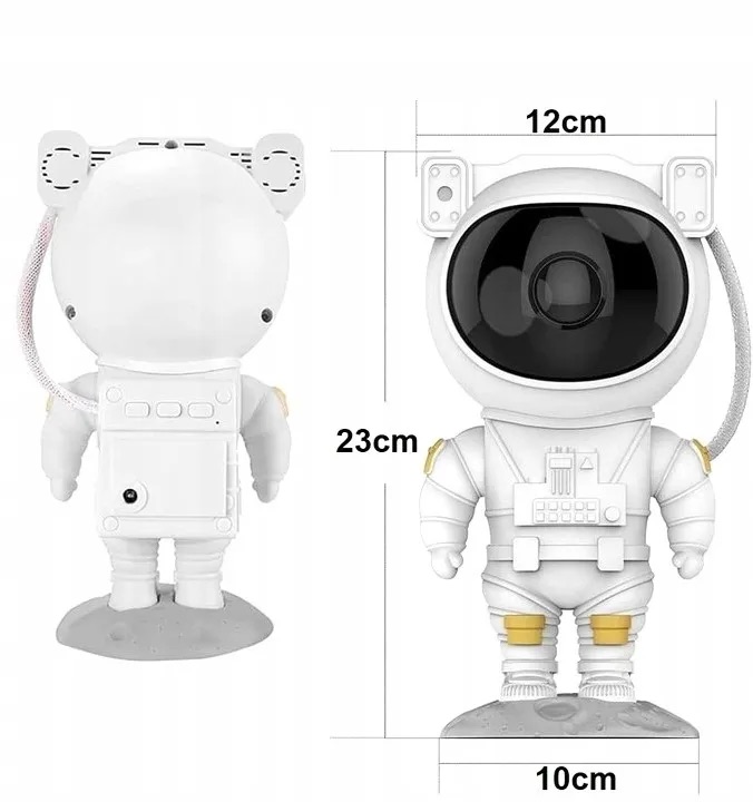 PROJEKTOR GWIAZD NIEBA LED LAMPKA NOCNA RZUTNIK DZIECI LASEROWY ASTRONAUTA