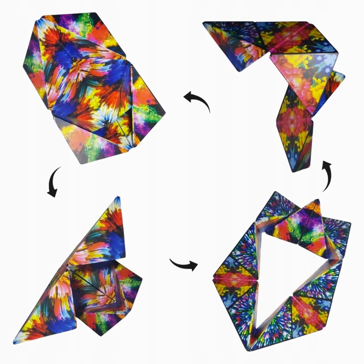 KOSTKA MAGNETYCZNA 3D FIDGET MAGIC CUBE ANTYSTRESOWA ZABAWKA 72 KSZTAŁTY