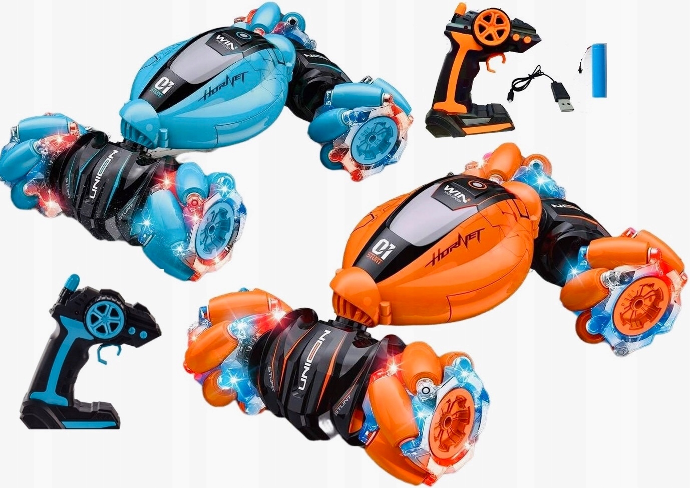 SAMOCHÓD ZDALNIE STEROWANY AUTO RC TWISTER 4X4 DRIFT 360° PILOT NA PREZENT