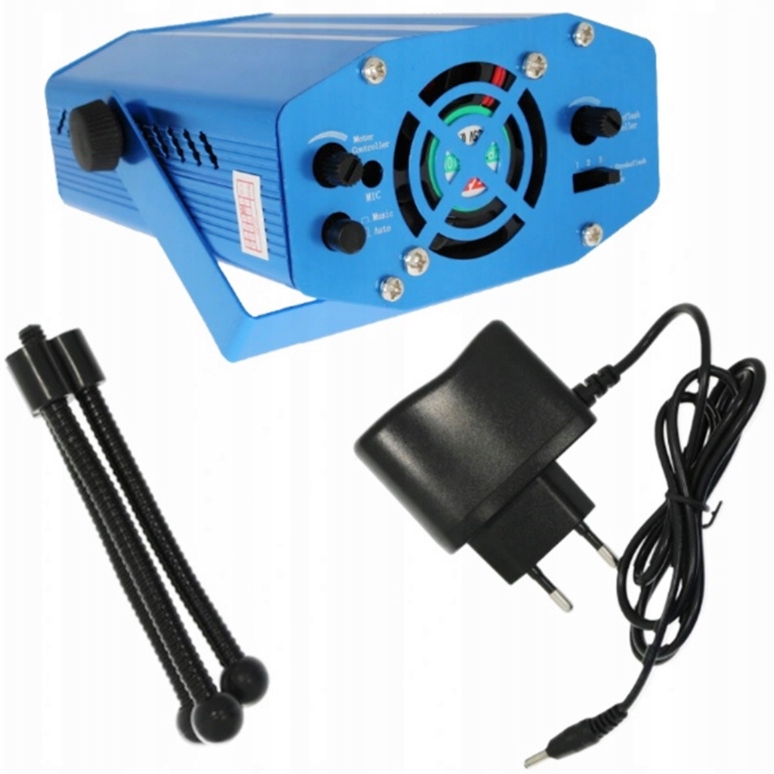 PROJEKTOR LASEROWY 3D LASER DISCO CZUJNIK DŹWIĘKU