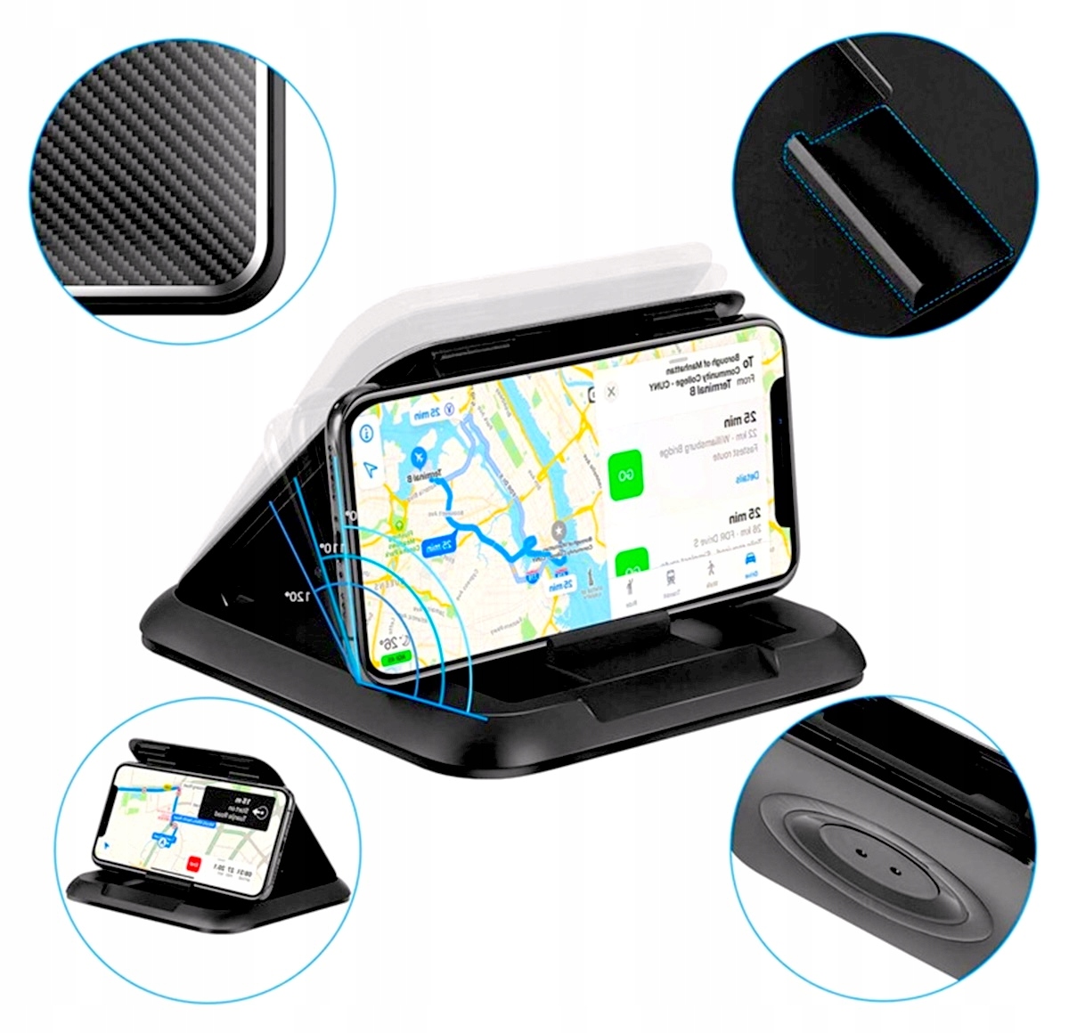 UCHWYT SAMOCHODOWY NA TELEFON SMARTFON MOCOWANIE NA KOKPIT DO AUTA