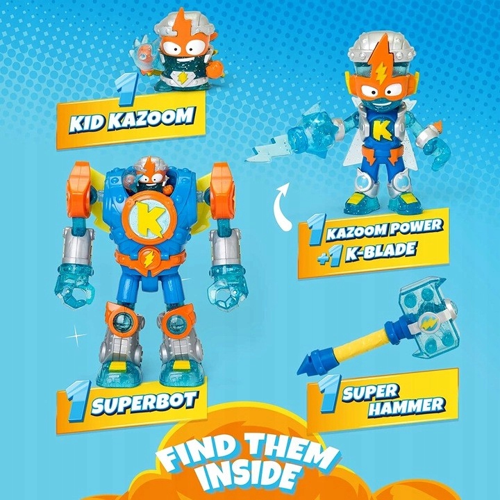 SUPER THINGS ZINGS SUPERBOT KAZOOM POWER ROBOT