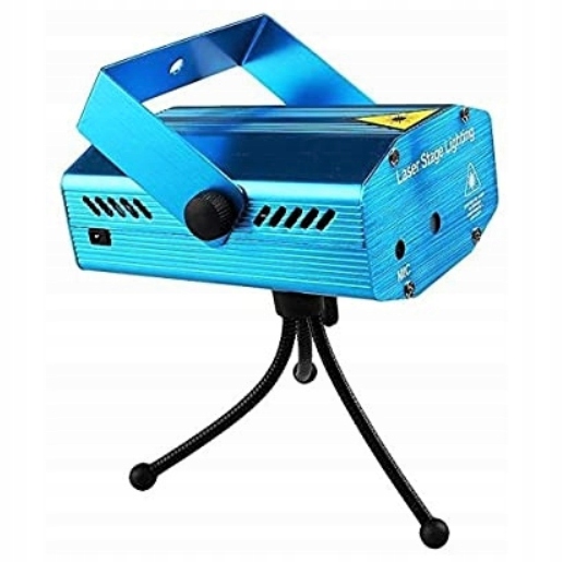 PROJEKTOR LASEROWY 3D LASER DISCO CZUJNIK DŹWIĘKU