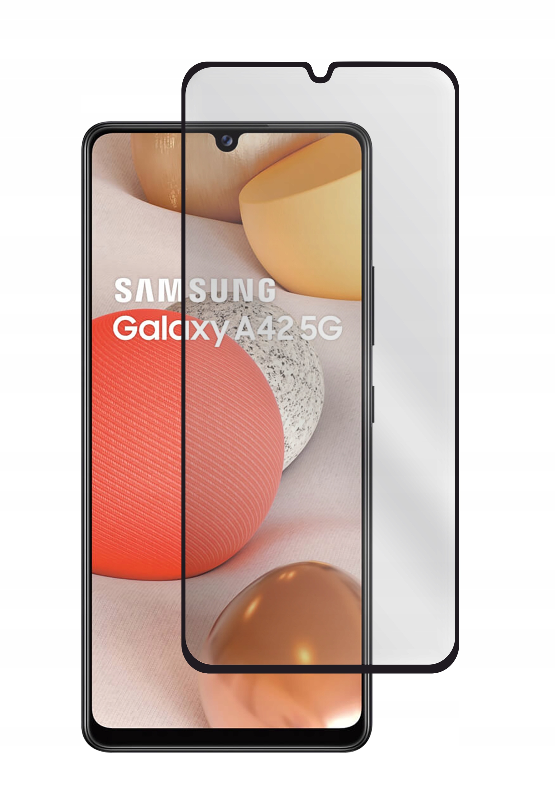 SZKŁO 5D NA CAŁY EKRAN DO SAMSUNG GALAXY A42 BLACK