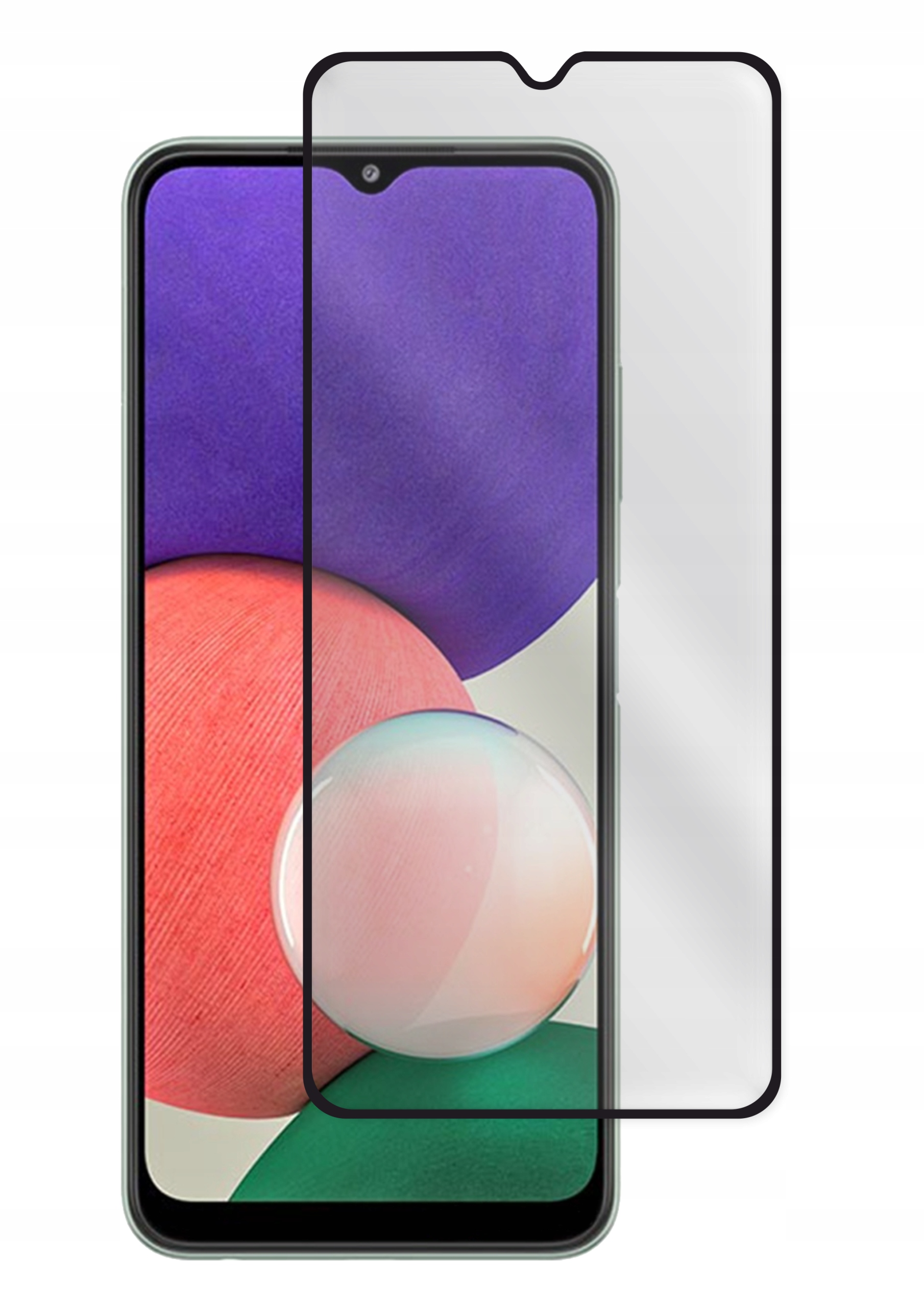 SZKŁO 5D CAŁY EKRAN DO SAMSUNG GALAXY A22 5G BLACK