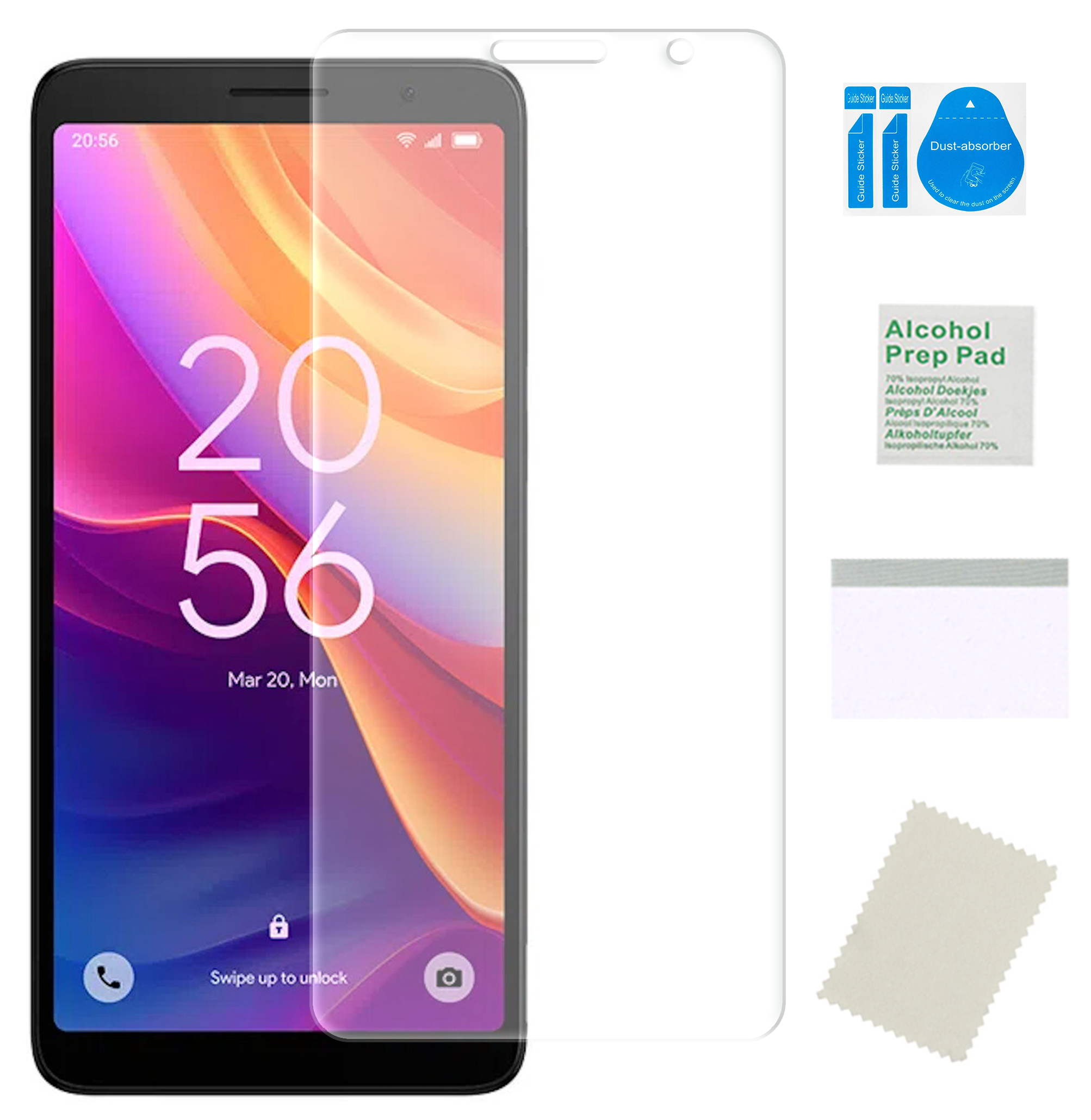 Folia ochronna do TCL 501 hydrożelowa na ekran trwała szkło nie pękająceTPU