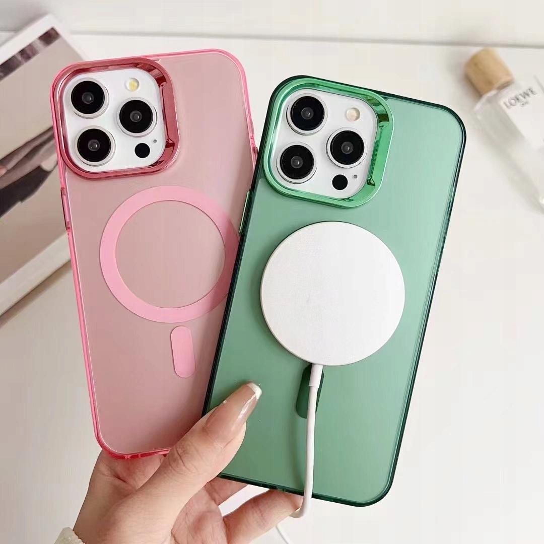 Etui do IPHONE 14 magsafe wzmacniane obudowa matowy kolory + folia ochronna