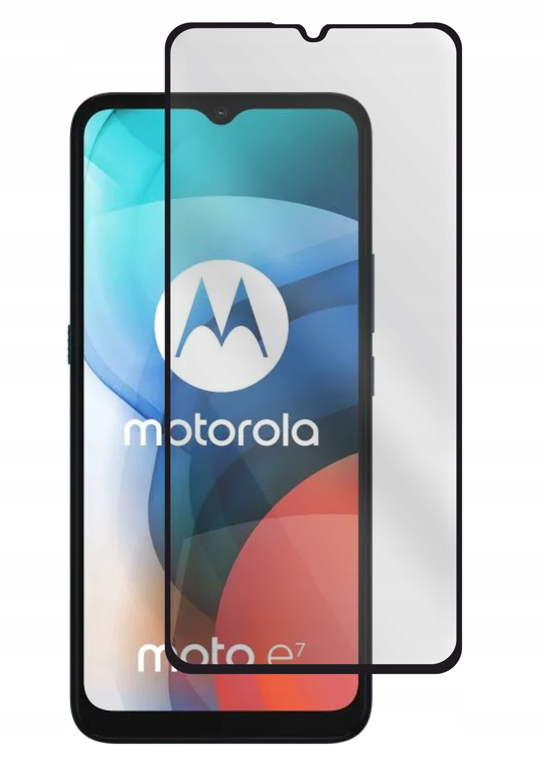 SZKŁO 5D NA CAŁY EKRAN DO MOTOROLA MOTO E7 BLACK