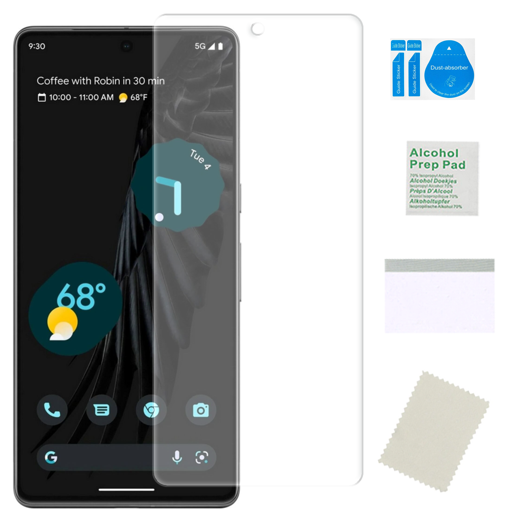 Folia ochronna hydrożelowa do GOOGLE PIXEL 7 na ekran mocna trwała szkłoTPU