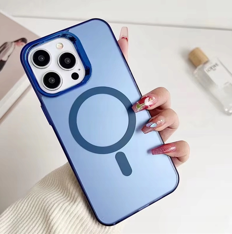 Etui do IPHONE 13 magsafe wzmacniane obudowa matowy kolory + folia ochronna