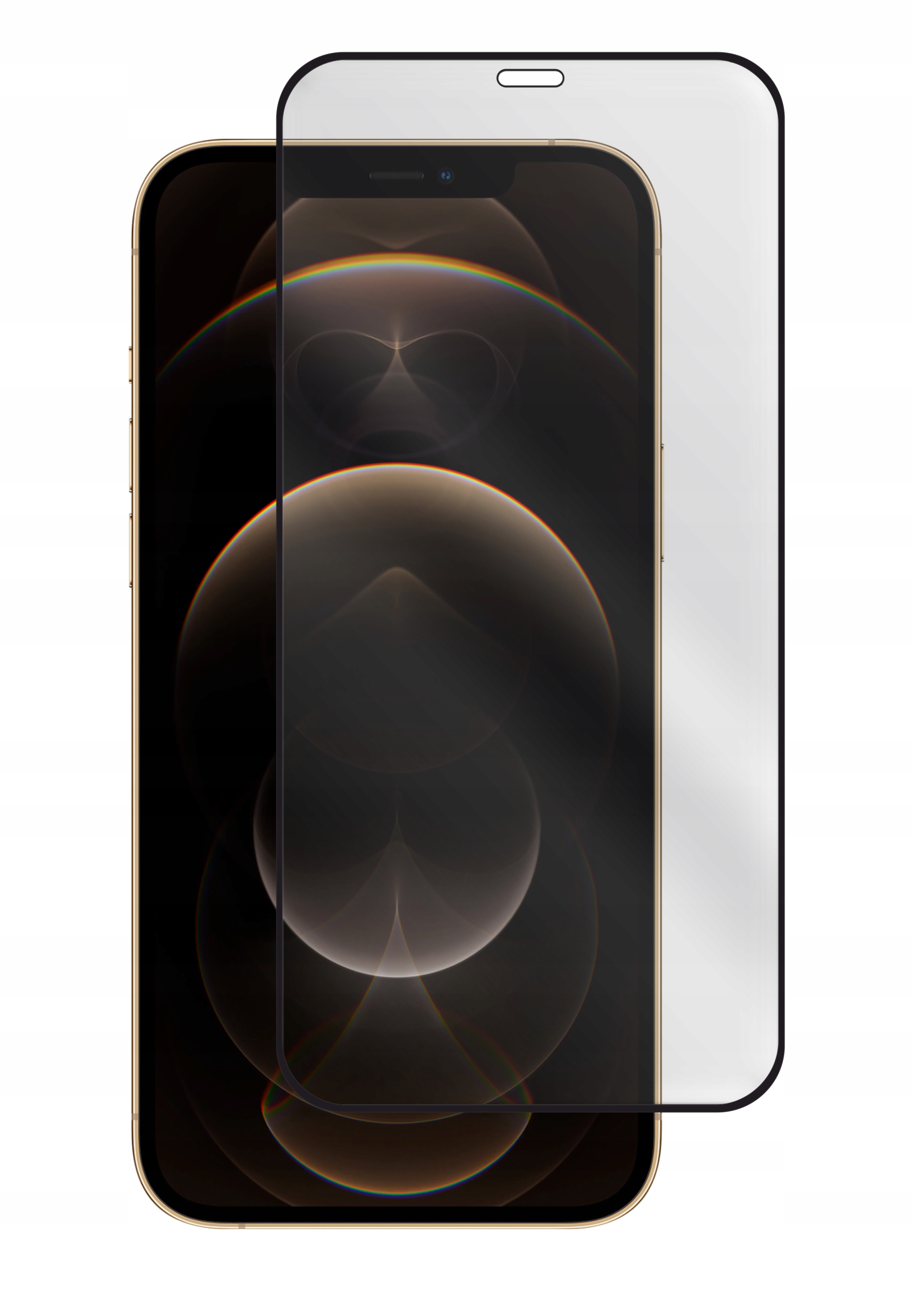 SZKŁO 5D NA CAŁY EKRAN DO IPHONE 12 PRO MAX BLACK