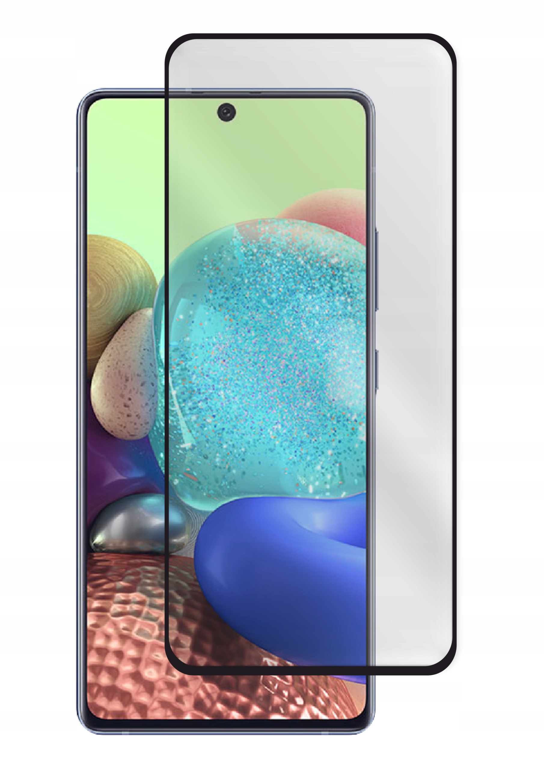 SZKŁO 5D CAŁY EKRAN DO SAMSUNG GALAXY A71 5G BLACK