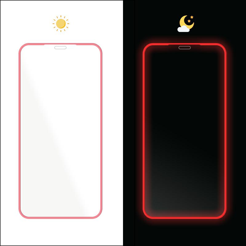 FLUO GLASS IPH 13 MINI red