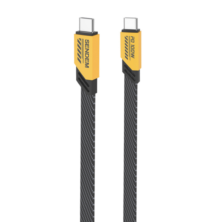 SENDEM M86 TYPE C/TYPE C 100W PD yellow