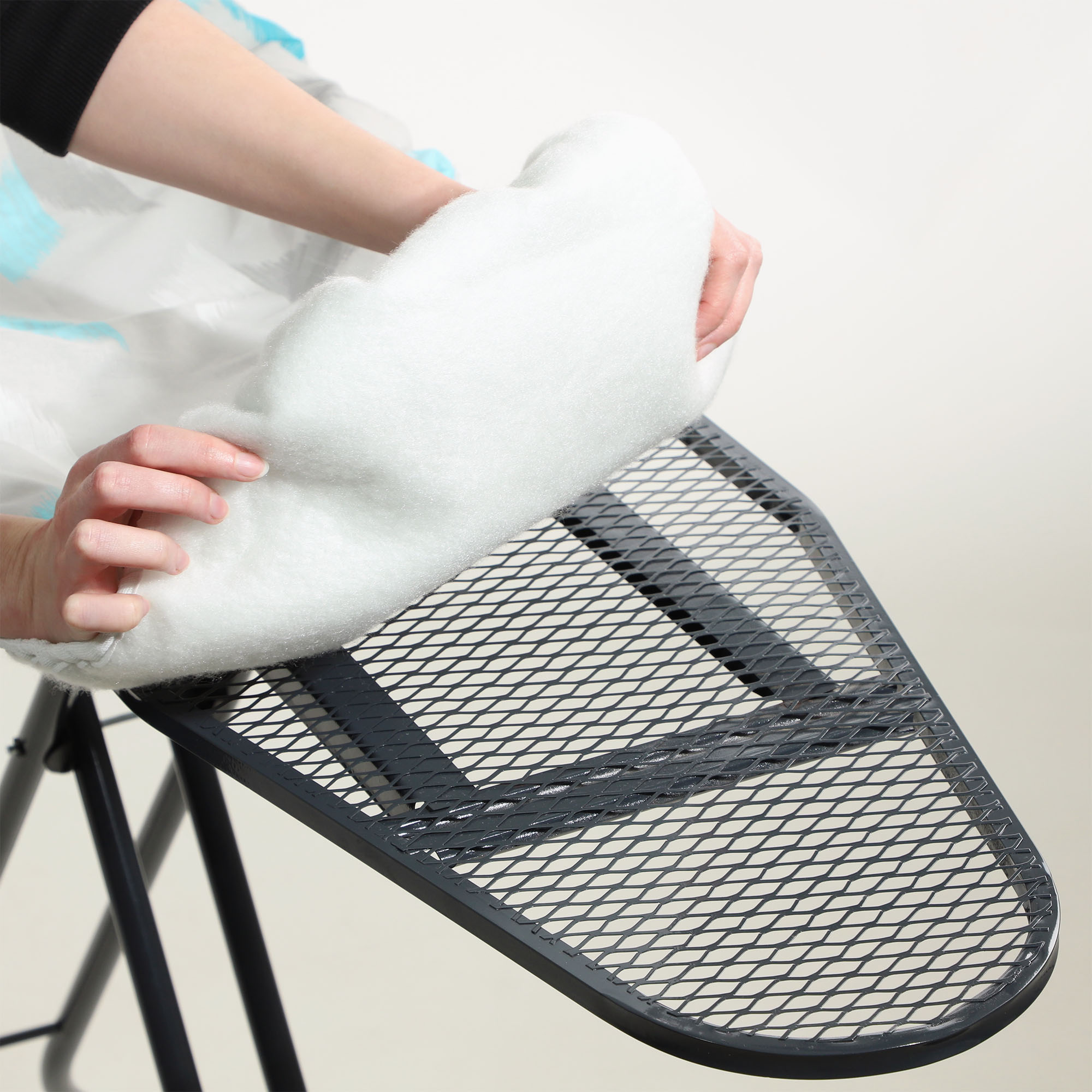 Extra Dicker Bügelbrettbezug Mit Pad – Marineblau/grau Gestreift, 137 X 38 Cm, Elastisch & Rutschfest