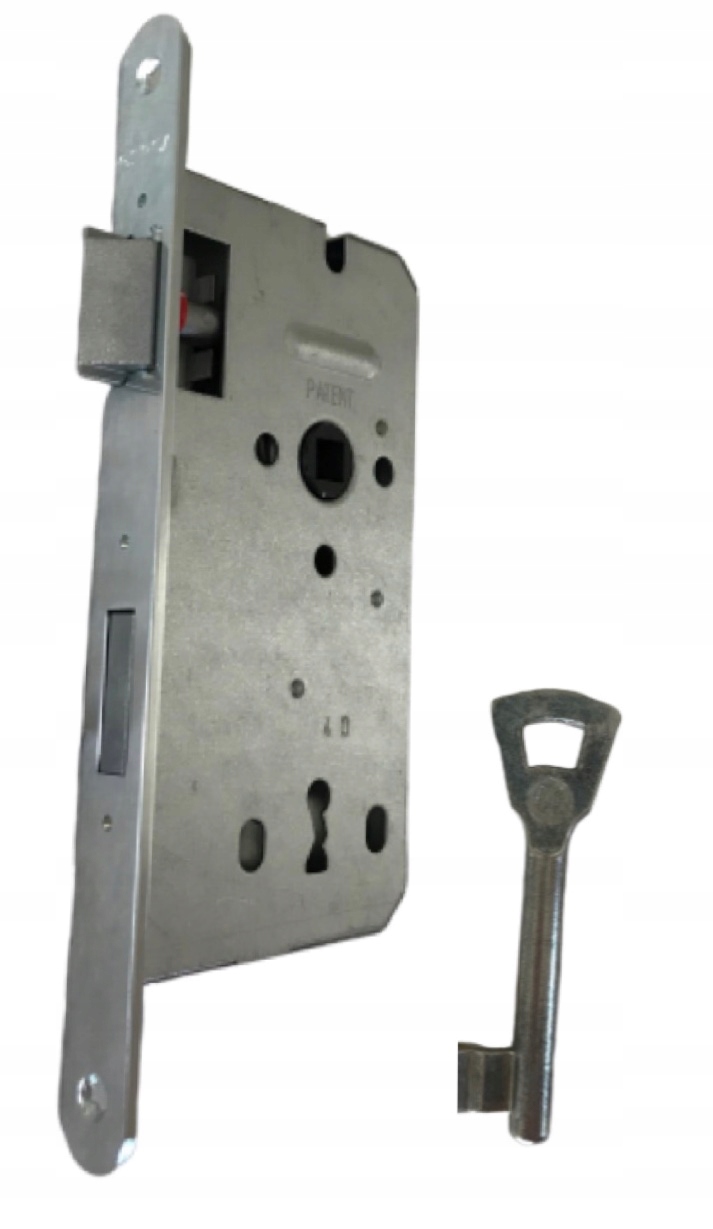 GERDA zamek drzwiowy wpuszczany SREBRNY 72/50 kl