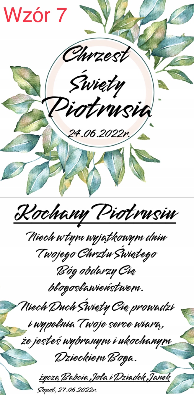 Pamiątka Chrztu Świętego pudełko na pieniądze