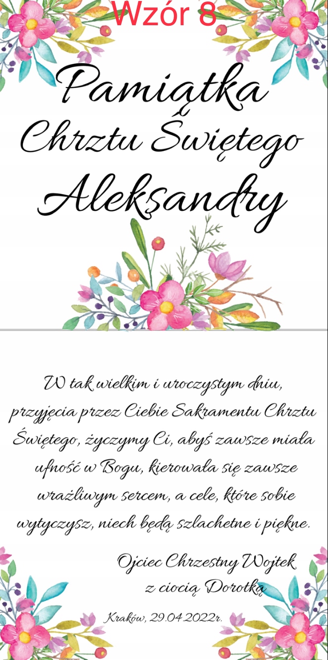 Personalizowane drewniane pudełko na Chrzciny