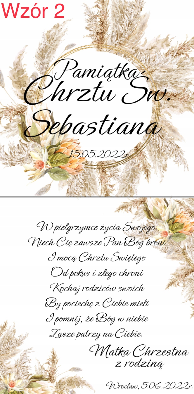 Personalizowane drewniane pudełko na Chrzciny