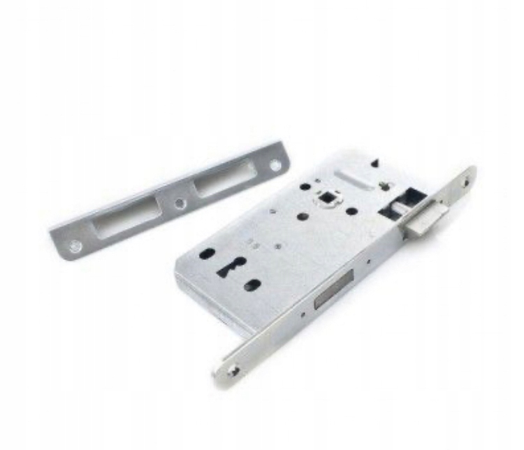 GERDA zamek drzwiowy wpuszczany SREBRNY 72/50 kl