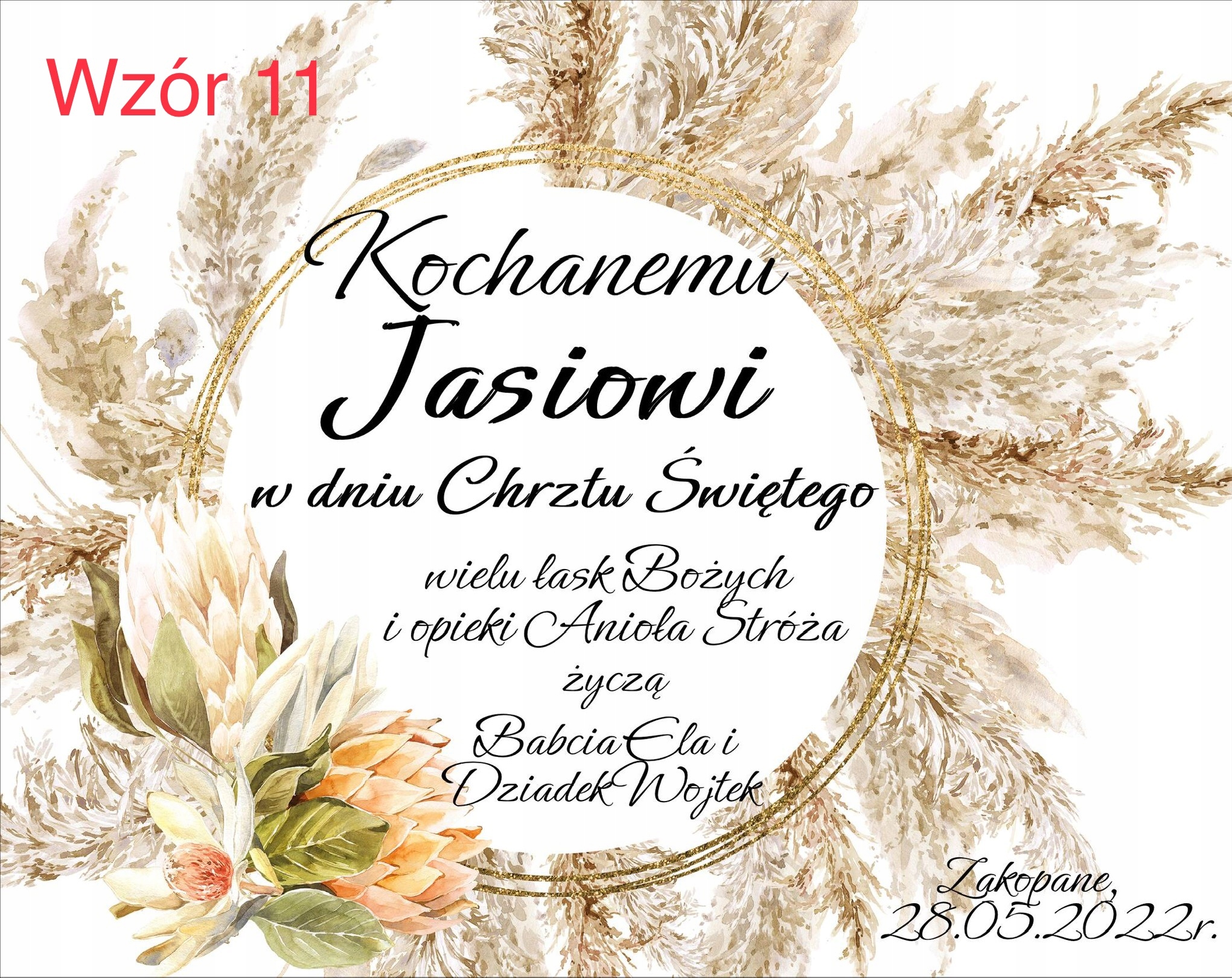 Prezent na chrzest w drewnianym pudełku Biblia