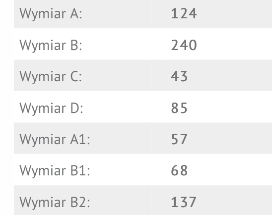Klamka i szyldy do drzwi łazienkowych PRESTO 72WC