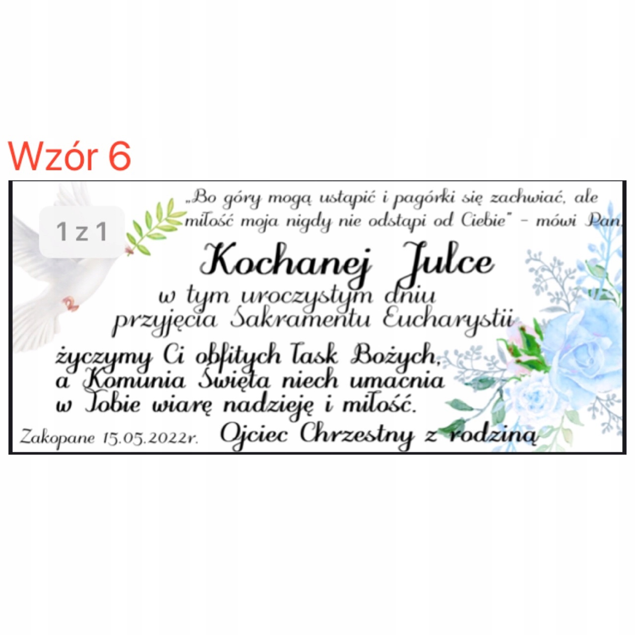 Personalizowane pudełko na banknoty prezent komuni