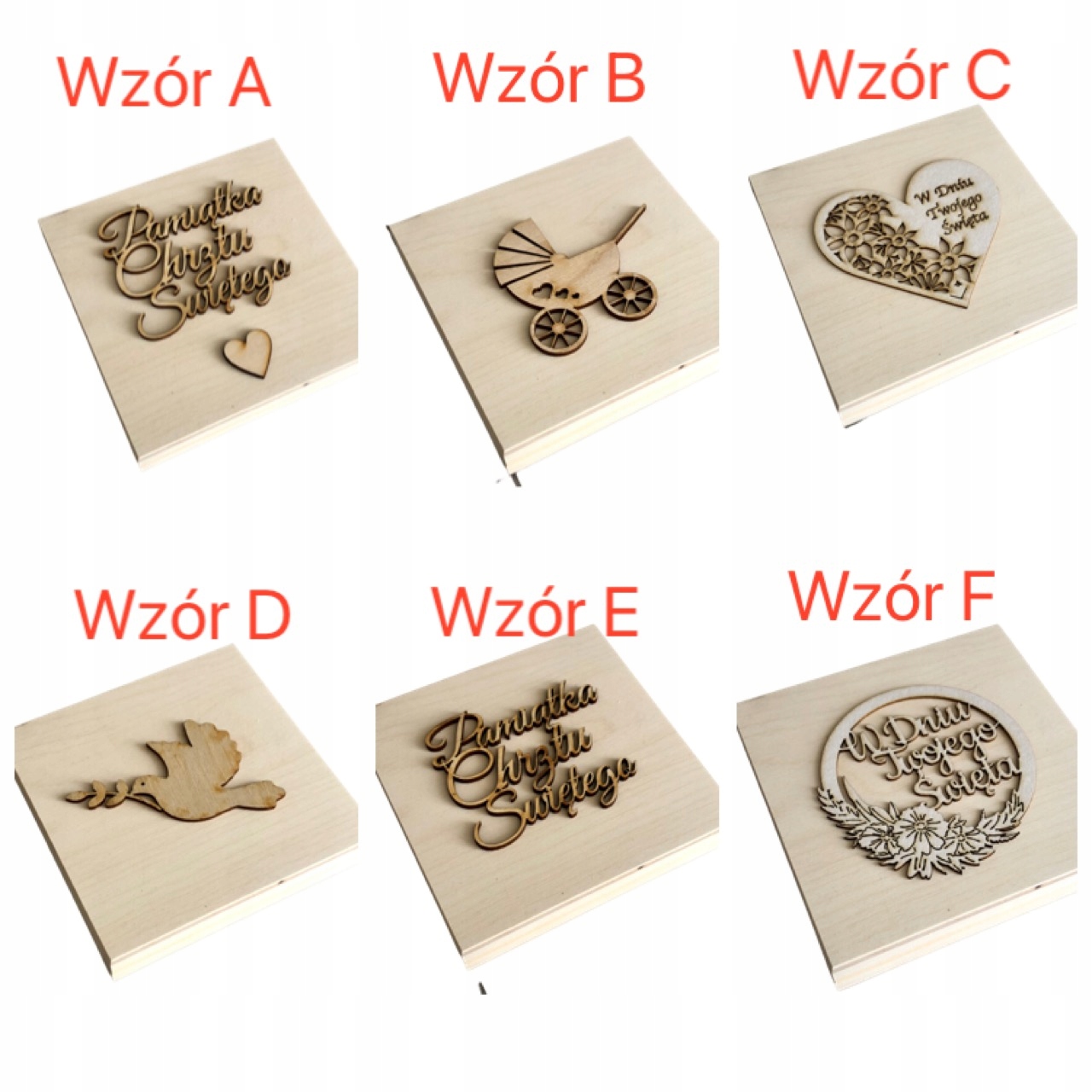 Personalizowane drewniane pudełko na Chrzciny