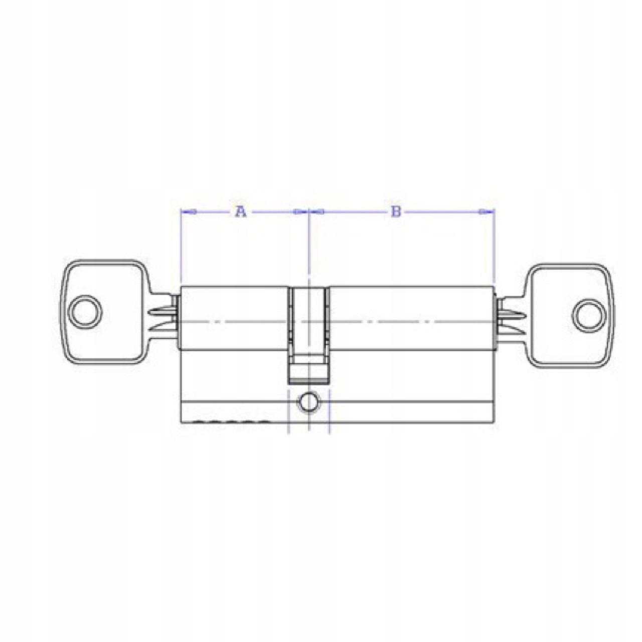Wkładka SREBRNA do zamka 30x40 M&D NIKIEL