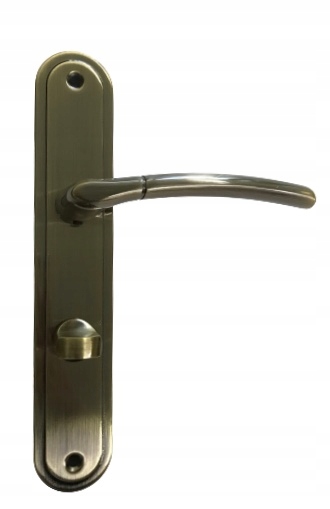 Klamka i szyldy do drzwi łazienkowych PRESTO 72WC