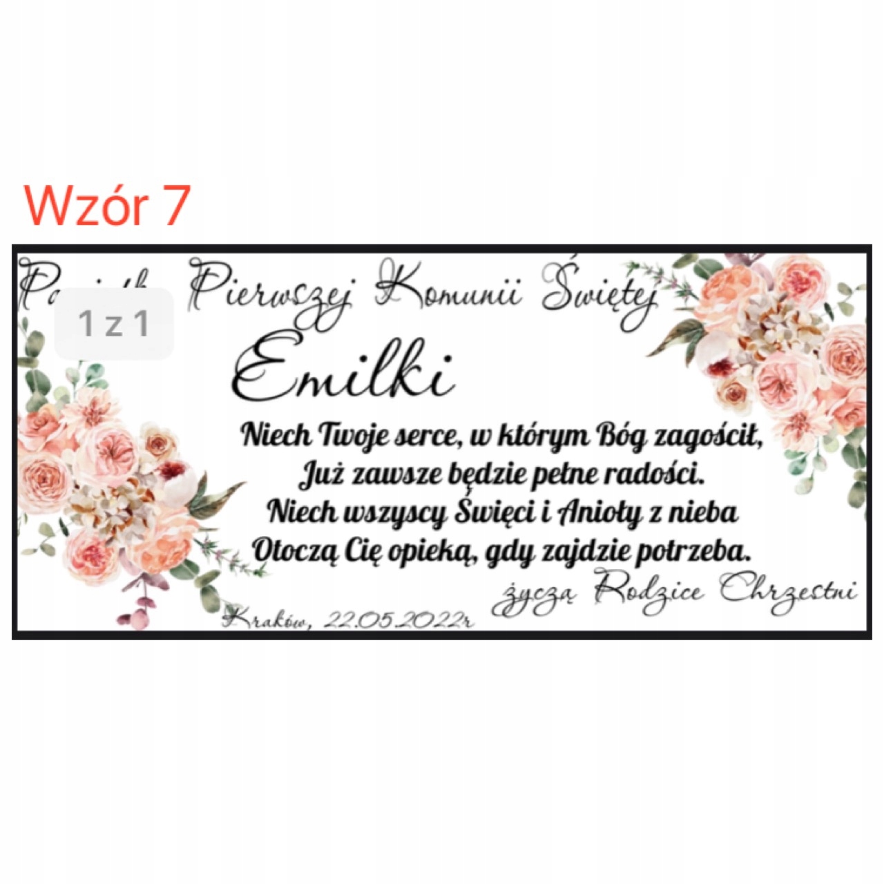 Personalizowane pudełko na banknoty prezent komuni