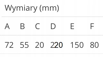 LOB Zamek wpuszczany YETI 72/55 łazienkowy WC LEWY