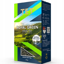 TET ROYAL GREEN TEA LEMON Herbata Zielona Liściasta 85g