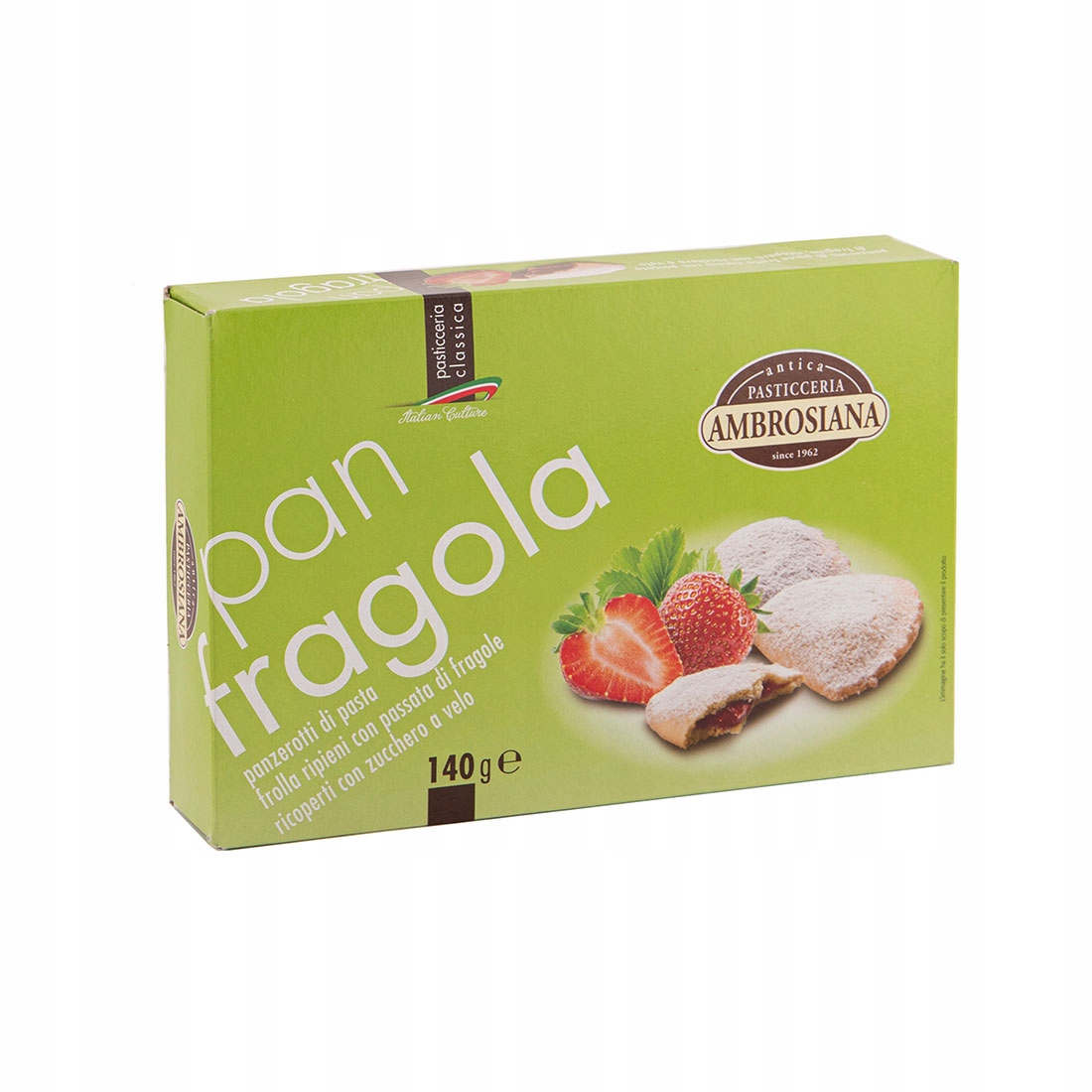 Ciastka Ambrosiana Lunette alla fragola 140g