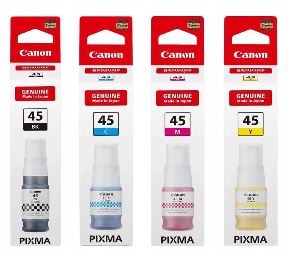 Tusze Canon GI-45 CMYK