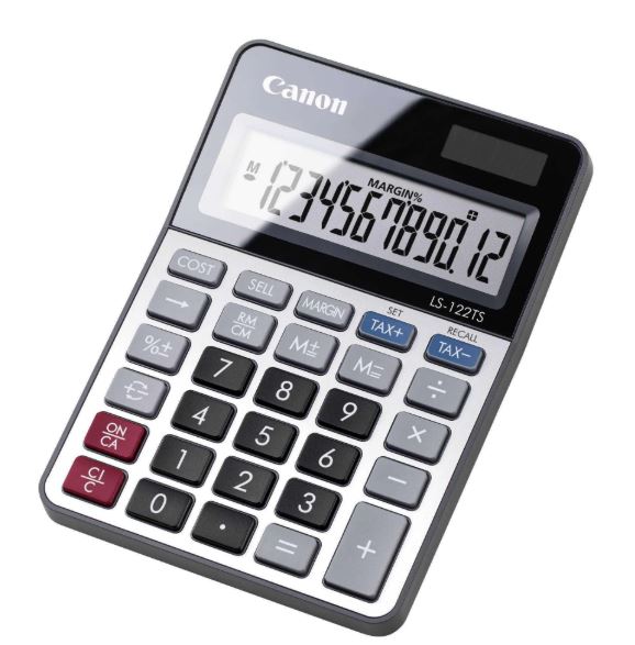 Kalkulator Canon LS-122TS srebrny