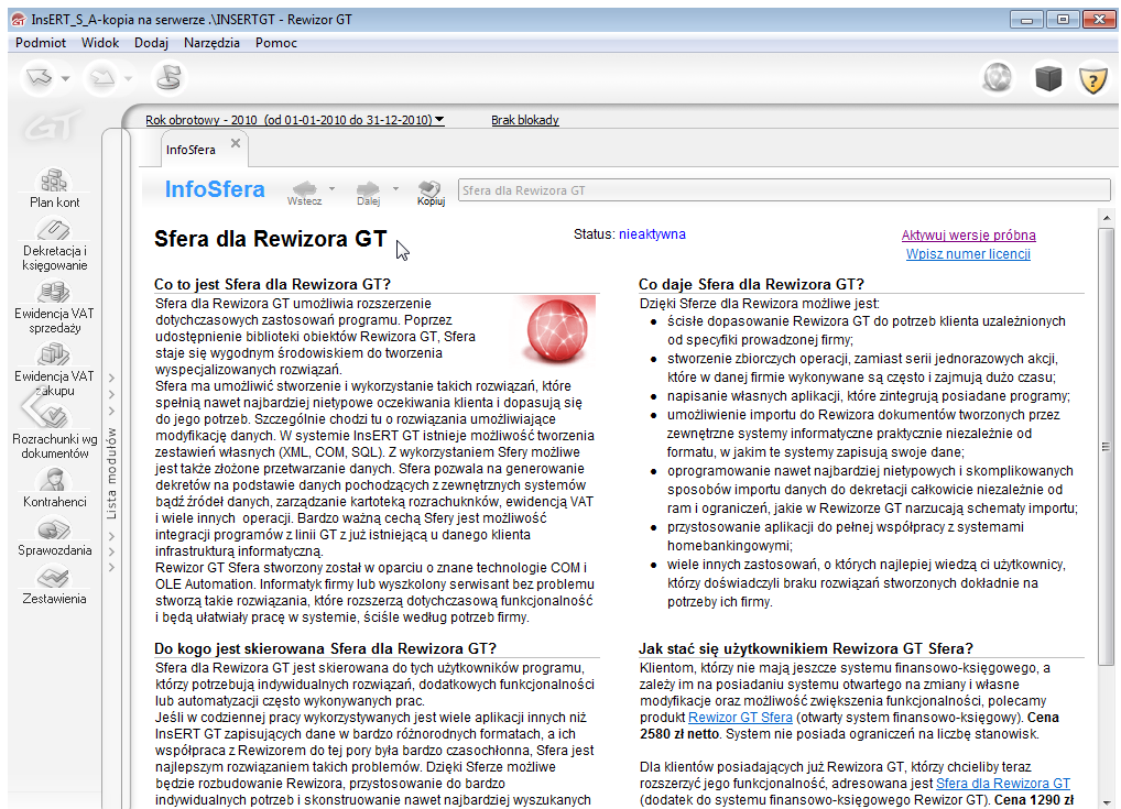 insERT Rewizor GT Sfera