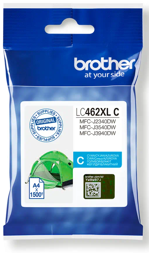 Tusz Brother LC-462XLC Niebieski