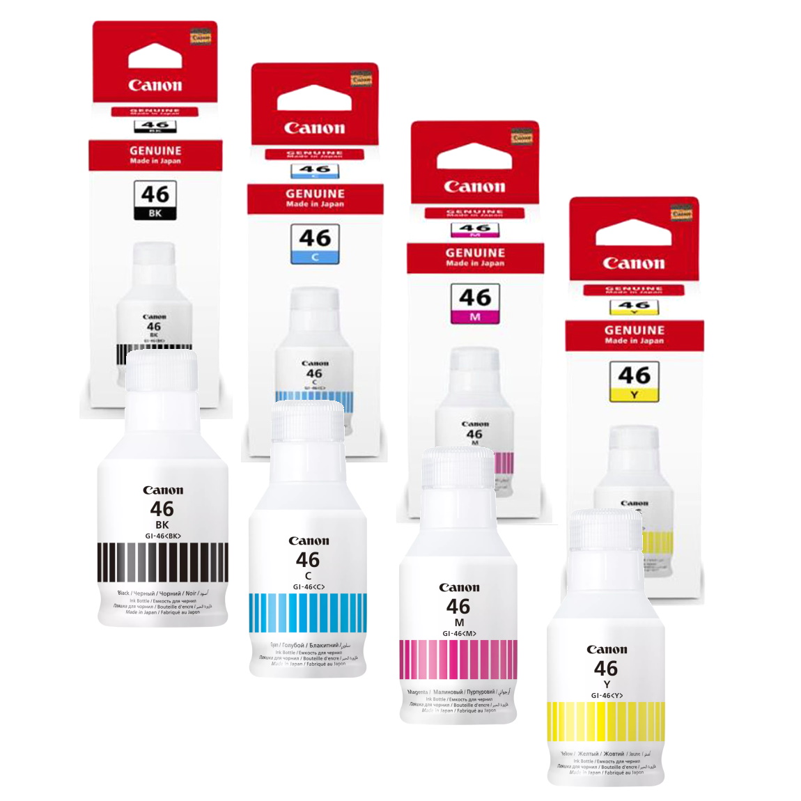 Tusze Canon GI-46 CMYK