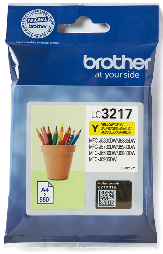 Tusz Brother LC-3217Y Żółty