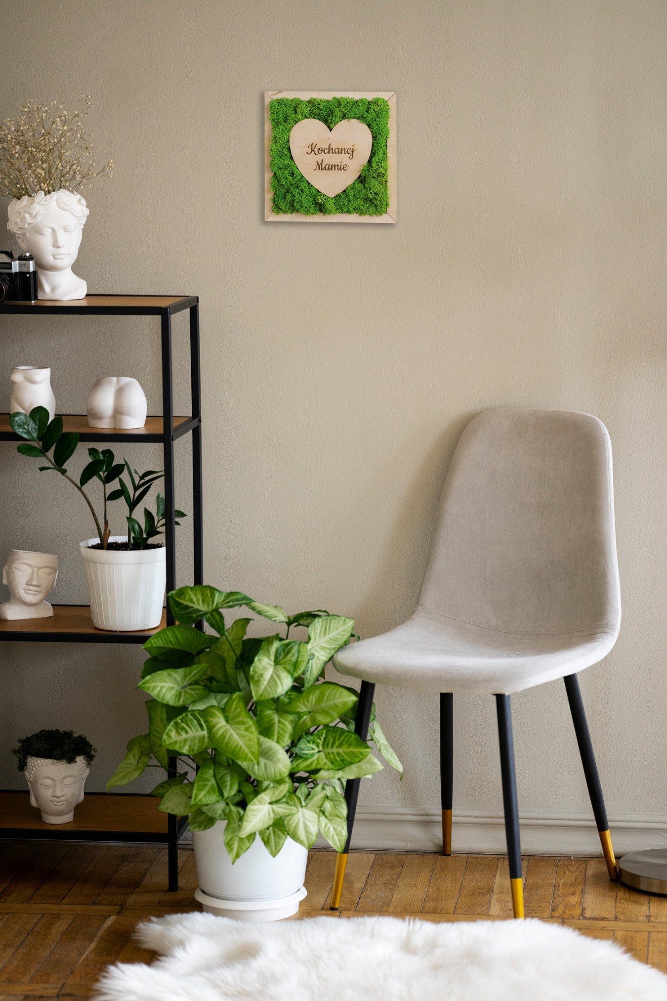 Prezent Na Dzień Matki Serce Wykończone Chrobotkiem W Pudełku