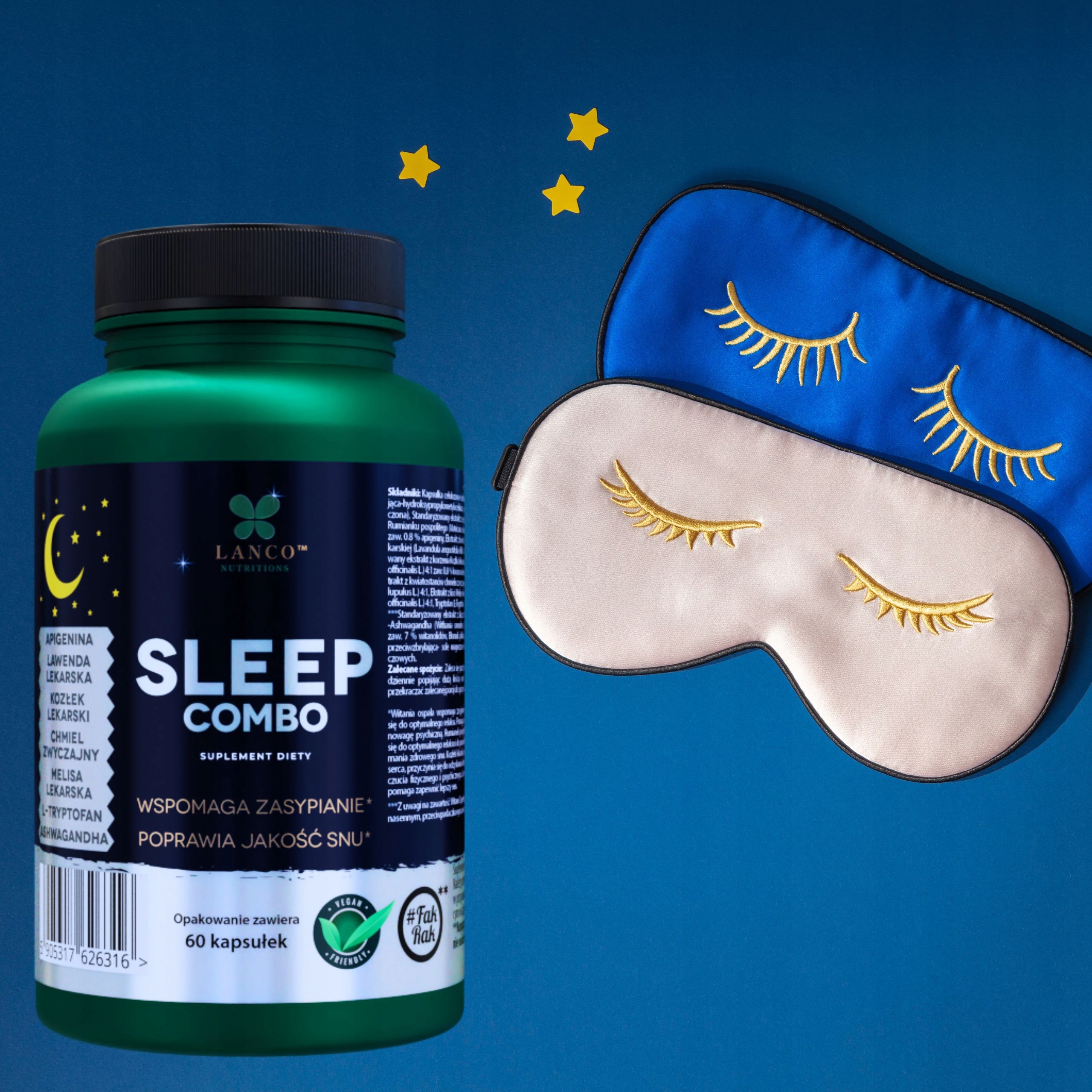 SLEEP Combo - Tabletki na sen PREMIUM - 60 kaps