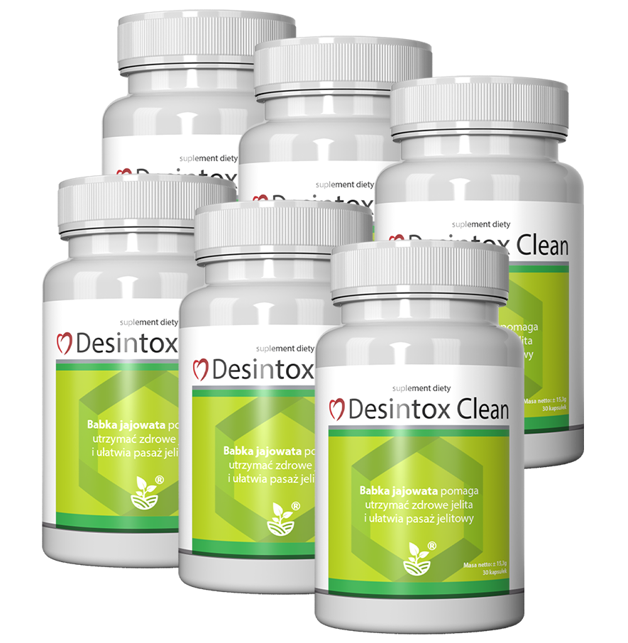 Desintox CLEAN Babka jajowata Czystek Rzepik Babka płesznika - zioła 180k
